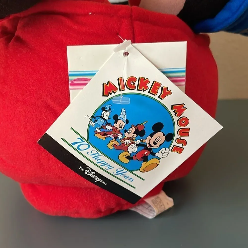 DISNEY Mickey Mouse 70 Happy Years Bean Bag Plush *NEW*